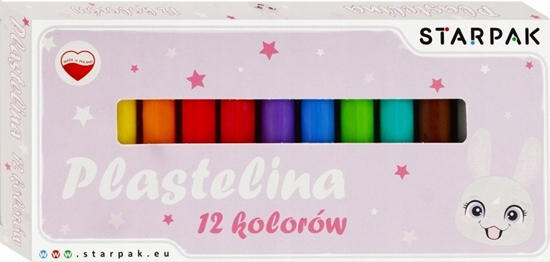 Picture of Starpak PLASTELINA 12KOL RABBIT STK PUD 1/40