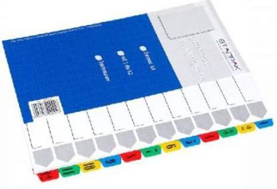 Picture of Starpak Przekadki kartonowe A4 1-12 numeryczne (179875)