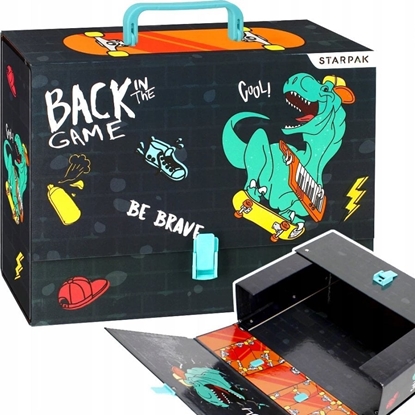 Picture of Starpak TECZKA Z RACZKA A4/95MM SKATE DINO STK PUD 1/8