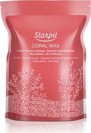 Изображение Starpil Depiliacinis vakas granulmis Starpil Coral Wax Pearls, koralins spalvos, 1kg