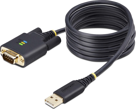 Изображение StarTech 1P6FFCN-USB-SERIAL kabel równolegy Czarny 2 m USB Typu-A DB-9