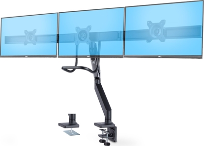 Изображение StarTech StarTech 3M1A3SG-MONITOR-ARM uchwyt / stojak do monitorów 68,6 cm (27") Biurko Czarny, Srebrny