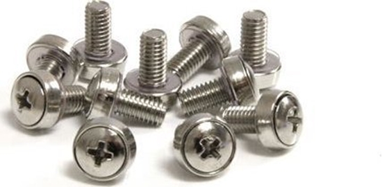 Изображение StarTech StarTech.com 50 Pkg M6 Mounting Screws for Server Rack Cabinet, Screw, Silver, 218 g, 50 pc(s), 75 mm, 124 mm