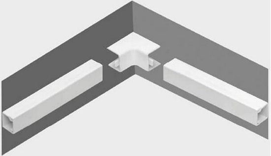 Picture of STASISKI Osprzt do listew elektroinstalacyjnych, naronik wewntrzny BIAY NW 35x18 (1szt.)