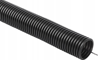 Picture of STASISKI Rura instalacyjna gitka karbowana, peszel PVC, UV, 320N z pilotem 32/26 50m