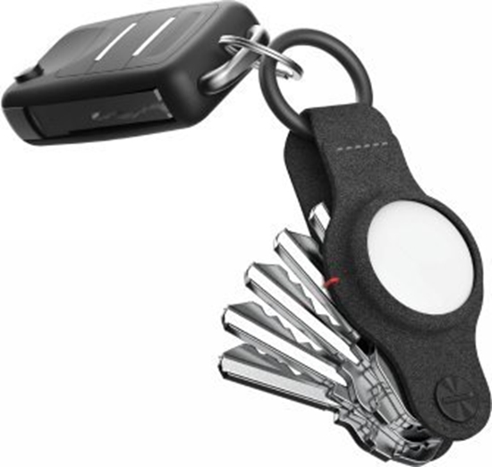 Picture of STATIK KeySmart Air - organizer do kluczy z etui na AirTag wykonany ze skóry wegaskiej (black)