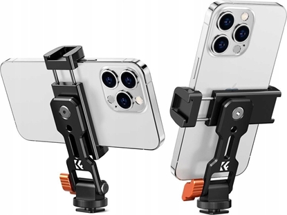 Picture of Statyw Kf Uchwyt Statywowy Na Statyw 1/4"" Iso Na Telefon Smartfon Obrotowy Metal K&f / Kf31.094 / Ms18
