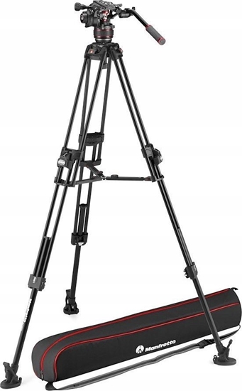 Picture of Statyw Manfrotto Zestaw 645 Alu Fast Twin + gowica 608 rod rozp