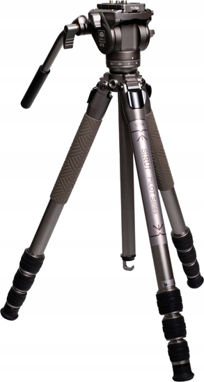 Picture of Statyw Sirui Pilot Series Alu Tripod GT04+GT5 Videohead Grey