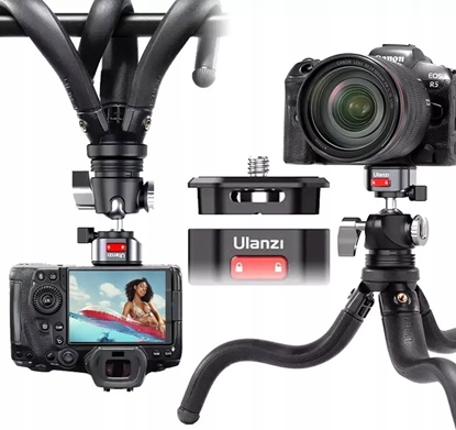 Picture of Statyw Ulanzi Gitki Statyw Elastyczny Pro Do Aparatu Kamery Telefonu + Stopka Iso + 3x Wint 1/4"" / Quick-lock Ulanzi / Claw