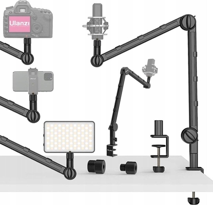 Изображение Statyw Ulanzi Uchwyt Biurkowy Studyjny Do Aparatu Kamery Mikrofonu Led Stream / Ulanzi / Ls25