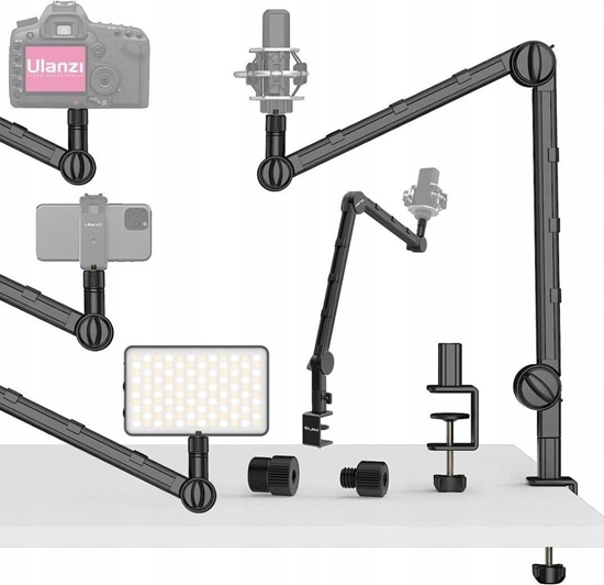 Изображение Statyw Ulanzi Uchwyt Biurkowy Studyjny Do Aparatu Kamery Mikrofonu Led Stream / Ulanzi / Ls25