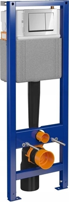 Attēls no Stela Cersanit Stela podtynkowy do WC MITO 40 MECH z przyciskiem ENTER II chrom bysk (S701-881)