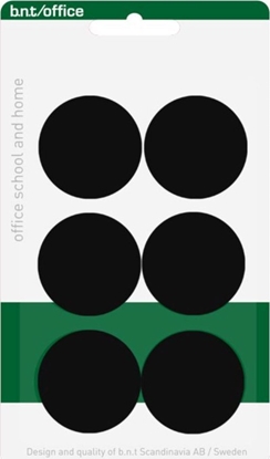 Attēls no Stickn Magneter bnt sort Ø30mm blister 6stk/pak - (6 stk.)