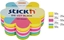 Picture of Stickn Notes kwiatek, 67x67mm, mix 5 kol. neon+biay, 250kart. Stick"n 21833