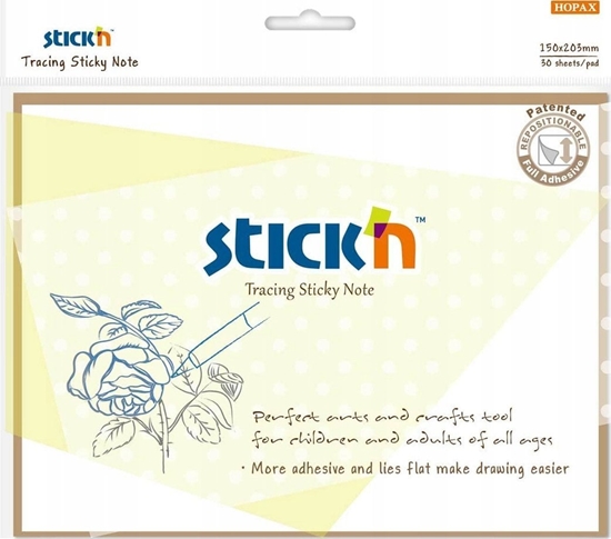 Picture of Stickn Notes samoprzylepny 152x203mm przezroczysty 30K