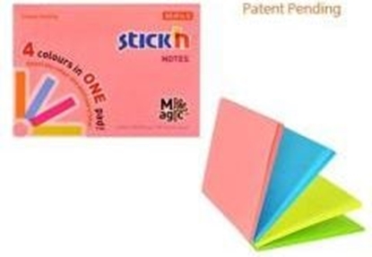 Изображение Stickn Notes samoprzylepny Magic Pad neon mix (175445)