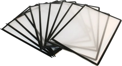 Attēls no Stickn Registerlomme QuickLoad A4 sort registersystem HD 10stk