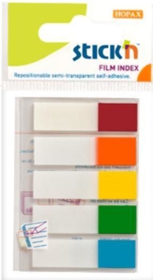 Изображение Stickn Zakadki indeksujce samoprzylepne mix 5 kol. neon (155295)