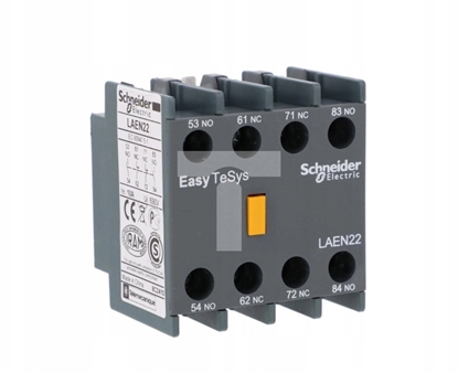 Picture of Styki pomocnicze Schneider EasyPact LAEN22 do LC1E 2NO 2NC szare