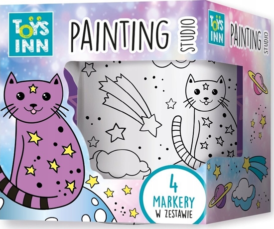 Picture of Stnux Kubek do kolorowania Kot