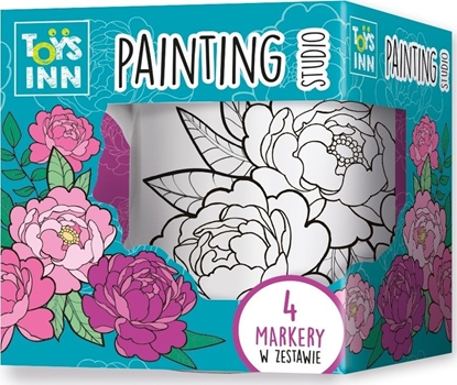 Attēls no Stnux Kubek do kolorowania kwiaty Peonie