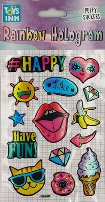 Изображение Stnux Naklejki rainbow hologram - happy 8622 STNUX p6