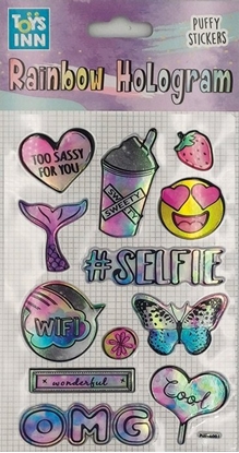 Изображение Stnux Naklejki rainbow hologram - selfie 8417 STNUX p6