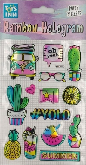 Изображение Stnux Naklejki rainbow hologram - summer 8653 STNUX p6