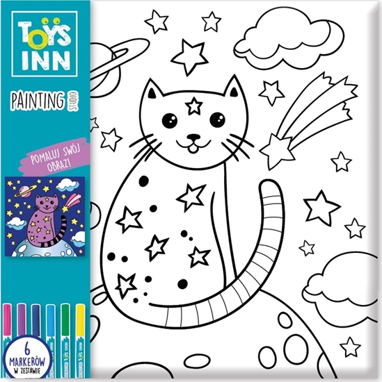 Picture of Stnux Obraz do kolorowania z markerami Kot 8370 STNUX