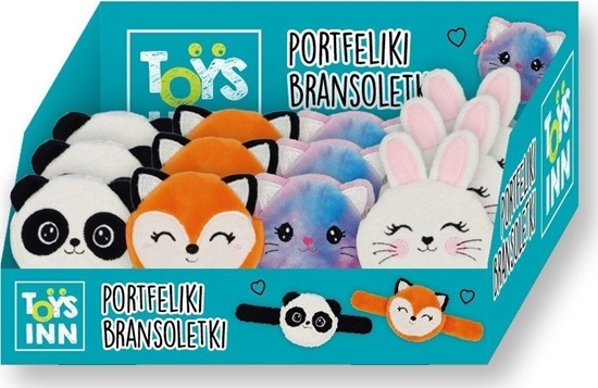 Picture of Stnux Pluszowy Portfelik bransoletka mix 12szt display