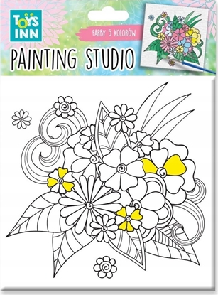 Picture of Stnux Zestaw do malowania farbami Kwiaty 15x15cm STNUX 8127
