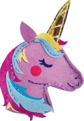 Picture of Stnux Zestaw kreatywny Portfelik jednoroec fiolet Filcowe robótki