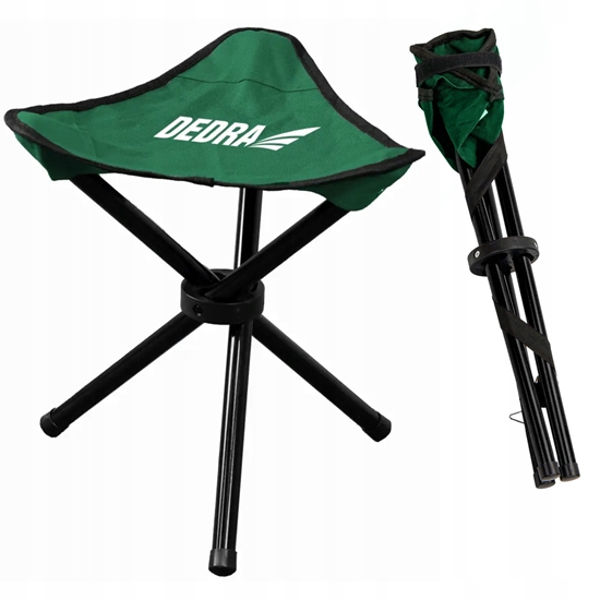 Изображение Stoek campingowy trójnóg skadany 30x30x40 cm