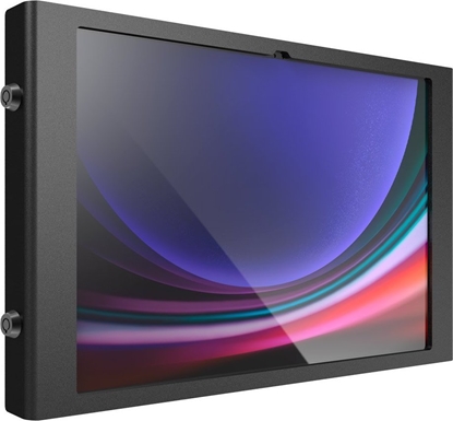 Picture of Stojak Compulocks Compulocks Galaxy Tab S9 Ultra 14.6" Apex Enclosure Wall Mount - Gehause - tragbare, freiliegende Front-/Ruckkamera und Sensoren - fur Tablett - verriegelbar - Metallrahmen - Schwarz - auf Bodenstativ montierbar - fur Samsung Galaxy Tab