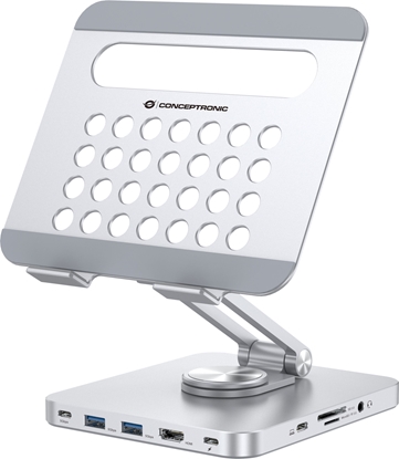 Picture of Conceptronic DONN26G Dockingstation + Tablet-Ständer