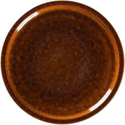 Attēls no STONE Talerz paski 16 cm bursztynowy