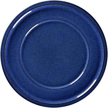 Attēls no STONE Talerz paski 24 cm kobaltowy