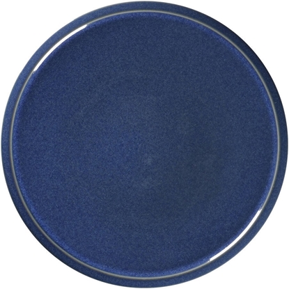 Attēls no STONE Talerz paski 24 cm kobaltowy