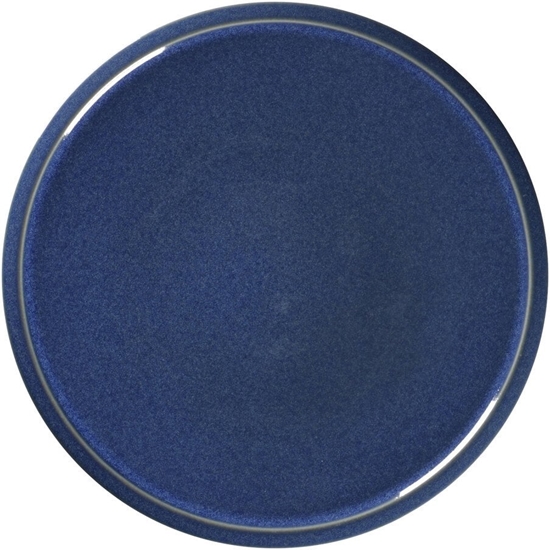 Picture of STONE Talerz paski 24 cm kobaltowy