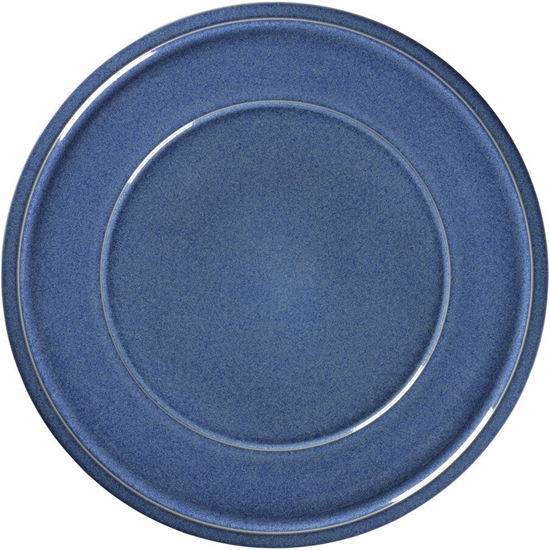 Picture of STONE Talerz paski r. 32 cm kobaltowy