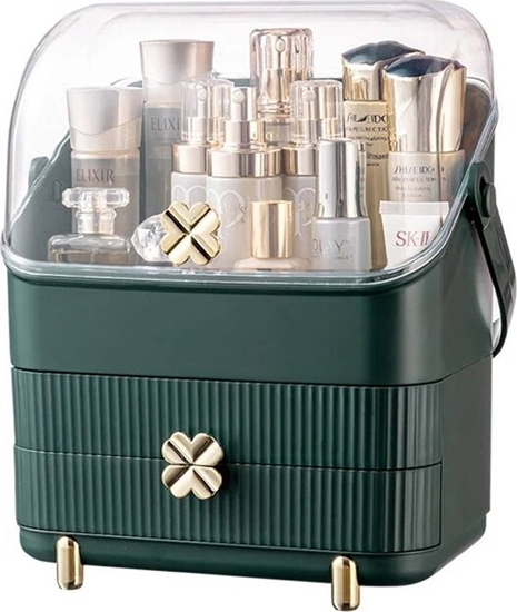 Изображение Strado Szkatuka organizer kuferek na kosmetyki biuteri (Butelkowa Ziele) uniwersalny