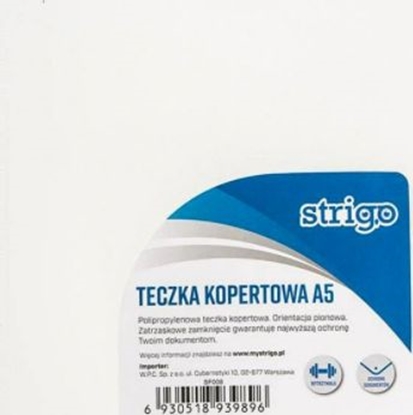 Picture of Strigo TECZKA KOPERTOWA STRIGO PP A5 PIONOWA TRANSPARENTNA