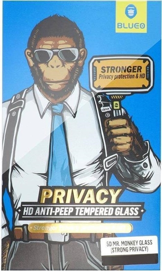 Изображение Strong Szko Hartowane 5D Mr. Monkey Glass - Apple iPhone 13 Pro czarny (Strong Privacy)