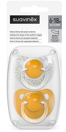 Picture of SUAVINEX - 308257-SMOCZEK ANATOMICZNY     SILIKONOWY 2SZT/6-18M/ÓTY/DREAMS