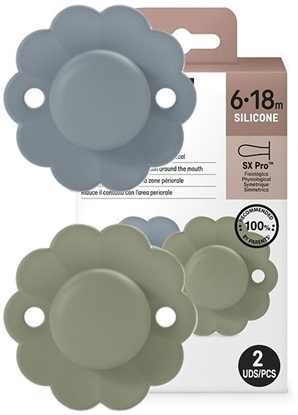 Изображение SUAVINEX - 308408-SMOCZEK FIZJOLOGICZNY   SX PRO SILIKONOWY 2SZT/6-18M/LAKE-GREEN/WONDER