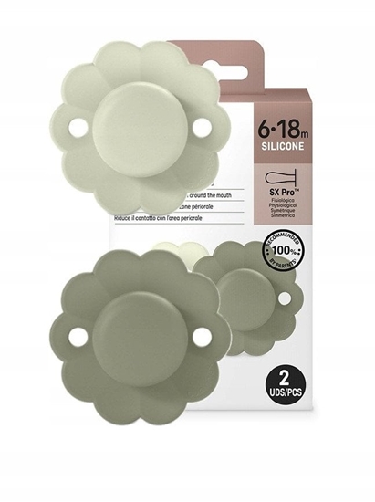 Изображение SUAVINEX - 308411-SMOCZEK FIZJOLOGICZNY   SX PRO SILIKONOWY 2SZT/6-18M/AQUA-GREEN/WONDER