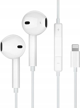 Изображение Suchawki - JELLICO suchawki przewodowe EP2A Lightning z mikrofonem 1.2M Biay