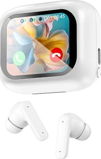 Picture of Suchawki dokanaowe bezprzewodowe Bluetooth redukcja szumów ANC ekran LCD