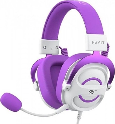 Изображение Suchawki gamingowe Havit H2002E (biay/fiolet)